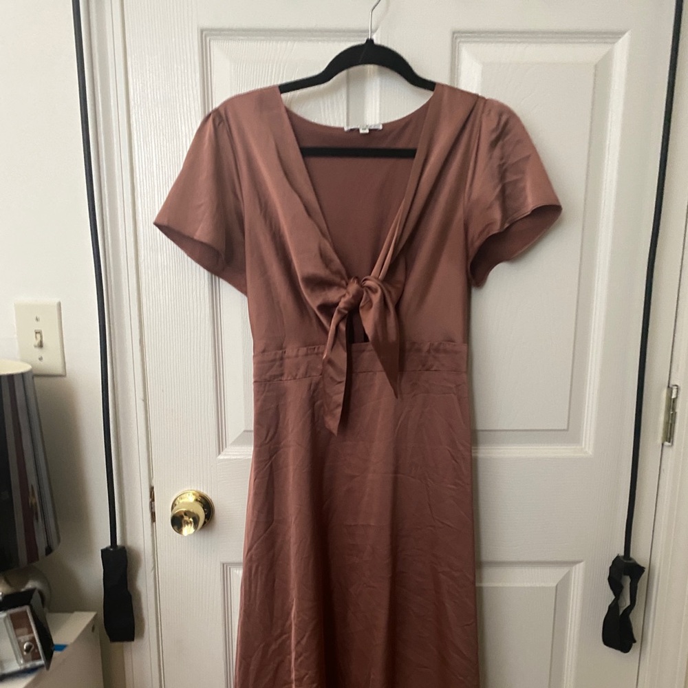 Rosey Brown Poppy Baltic Born Dress Size M